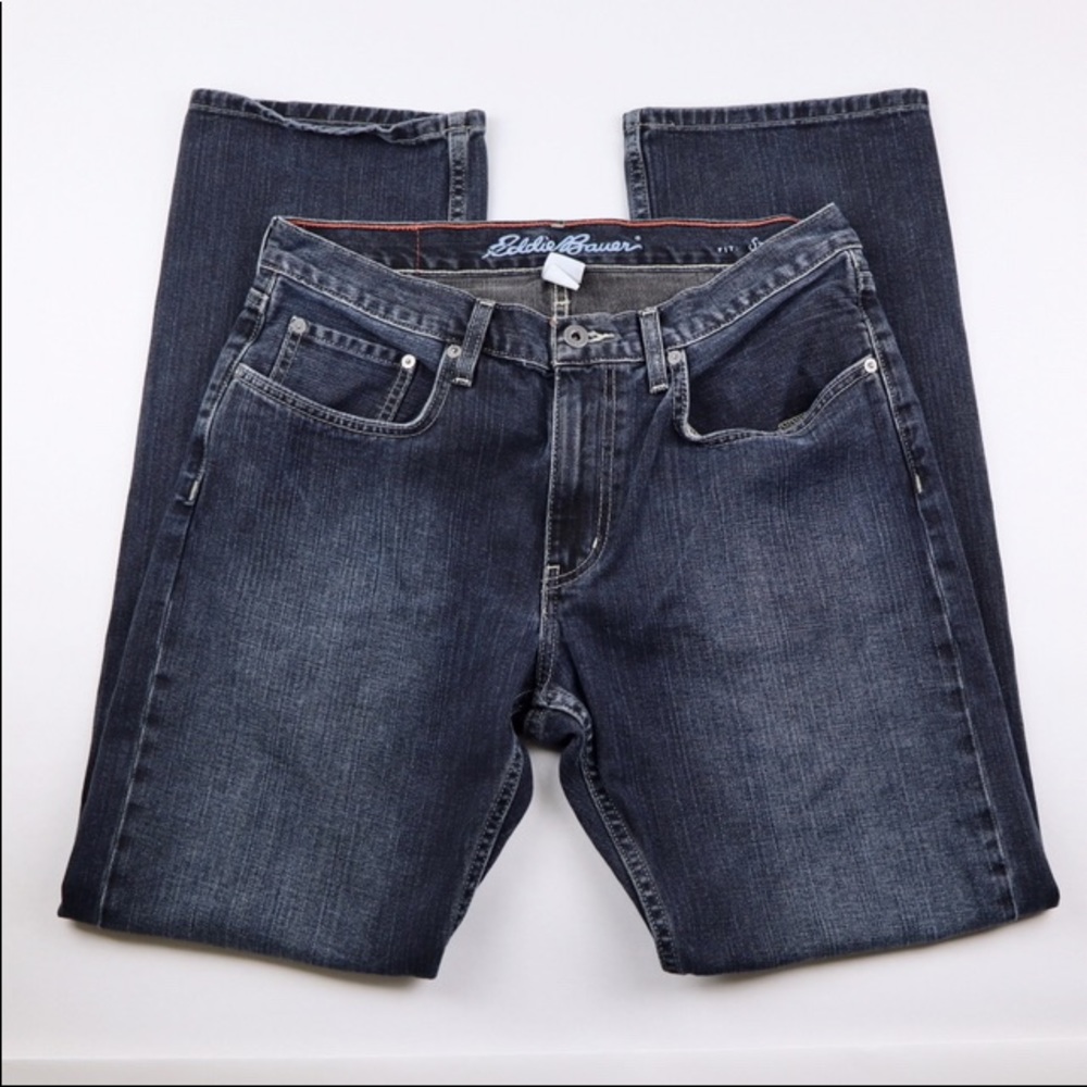Eddie Bauer straight dark wash men’s jeans